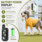 Shock Collar for Dogs, Dog Training Collar with Remote Control for 2 Dogs, 3 Training Modes with Beep, Vibration and Satic, Waterproof, Rechargeable for Large Medium