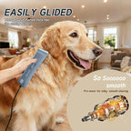 Tife Low Noise Dog Clipper – Cordless Pet Grooming Kit with Rechargeable Battery, Quiet Electric Hair Trimmer for Thick Coats, Adjustable Blade Pet Shaver for Dogs & Cats(Blue)