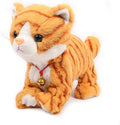 Smalody Interactive Plush Toys, Novelty Sound Control Electronic Cat Electronic Pets Robot Cat Gift for Children (Yellow) | Soft plush electronic cat pet responds to sound & movement. Safe interactive toy bringing realistic fun and joy to kids.