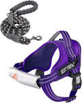AUROTH Dog Harness and Leash Set, Soft Padded Service Dog Vest with 5.25FT Dog Leash, No Choke, Easy On Pet Vest, Adjustable Reflective No Pull Dog Harness for Large Dogs, Easy Walking and Training