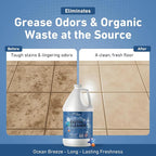 Creative Scents Multipurpose Enzyme Cleaner & Odor Remover | Super Concentrated for Floor, Carpet, Drain | Pet Urine Odor Eliminator | Enzyme Cleaner for Cat Urine & Dog Poop | 1 Gallon - Ocean Breeze