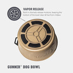 Dog Bowl with Spill-Proof Travel Lid, Tan, 7-Cup Pet Travel Bowl | Tan 7-Cup Dog Bowl, Spill-Proof Travel Lid, BPA-Free, Rust-Proof, Shock-Resistant, Stackable and Dishwasher Safe