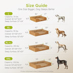 CWAWZ XXL Dog Bed for Extra Large Dogs, Giant Orthopedic Dog Bed with Cooling Gel Memory Foam, Waterproof Pet Bed with Removable Washable Cover, 53" Pet Sofa Bed Dutch Velvet with Bone Toy, Brown