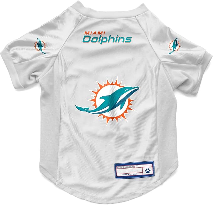 Littlearth NFL Miami Dolphins Stretch Pet Jersey,X-Large