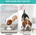 Pet Feeding Mat for Floors Waterproof Dog Mat for Food and Water Absorbent Quick Dry Non Slip mat for Cat Bowls