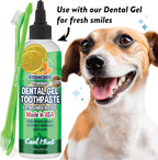 Bodhi Dog Dual-Headed Toothbrush for Dogs & Cats - Soft Bristles for Gentle Pet Dental Care - Puppy & Adult Teeth Cleaning - Easy-to-Use Design for Healthy Gums & Fresh Breath (100 Count)