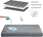 WNPETHOME Orthopedic Big Dog Beds Large Sized Dog, Waterproof Extra Large Dogs Bed with Removable Washable Cover, Multi-Needle Quilting Dogs Crate Bed