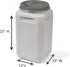Mighty Tuff Airtight Dog Food Storage Container – 13 Gal, up to 54 lb Capacity – Cat and Dog Food Container with Twist Lid & Handles – BPA-Free, Made in USA