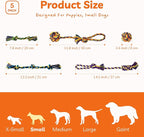 Puppy Teething Toys for Small Dogs, 5 Pack Cotton Puppy Dog Rope Toy for Small Dogs, Durable Dog Chew Toys for Aggressive Chewers Small Breed, Interactive Tug of War Puppy Toys to Keep Them Busy