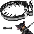 Mayerzon Martingale No Pull Dog Collar with Alloy Buckle, Black, XL, 3mm | For Large Medium Dogs that Pull, Patented Dog Walking Training Collar, Thick Foam Padding, Reflective, Adjustable, 1.5'' Wide