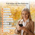 4K UHD Indoor Camera, 64G Built-in Storage No Subscription,Pet Camera Indoor with Phone App,Work as Baby Monitor/Cat/Dog Camera,360°Pan&Tilt,Two-Way Talk,Privacy Mode,AI Tracking/Detection