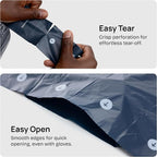 Fei & Eve Dog Poop Bags 8 Rolls, Extra Thick 25 Micron & 100% Leak-Proof | Unscented, Full Blackout & Odor-Locking, Stretch Resistant, Easy to Tear off, Waste Bags
