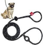 Harness Lead No Pull Dog Harness and Leash Set, Anti Pull Dog Harness for All Breeds and Sizes, One-Piece Cushioned Rope Design Safely Prevents Escaping and Pulling (Small/Medium, Black/Reflective)