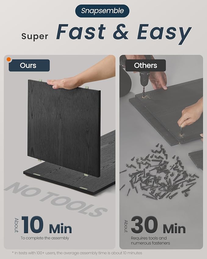 SONGMICS Home Cat Litter Box Enclosure, Particleboard Hidden Litter Furniture, Tool-Free Assembly, 31.5 x 19.7 x 19.7 Inch, Black Discreet Cat House, Kadin Collection UPCL013B03S