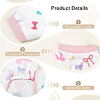 Bienbee Dog Pajamas, 4 Pack Adjustable Onesies for Small to Large Dogs L | Dog Shedding Suit with Soft Fabric, Breathable & Stretchy, and Adjustable Back Length for Sleeping Lounging and Daily Use