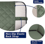 PureFit Reversible Chair Sofa Cover Dog Couch Covers for Sofa, 25.5 in | Greyish Green/Beige, Water Resistant Couch Protector, Washable Pet Couch Cover with Non Slip and Elastic Straps For Kids