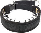 Mayerzon Martingale Dog Collar No Pull, Black, XL | Neck Cir 22"-27.5" | Patented Anti Pull Collar for Small Medium Large Dogs, Buckle, For Walking Training, Adjustable, Hidden Design, 2.5mm Links