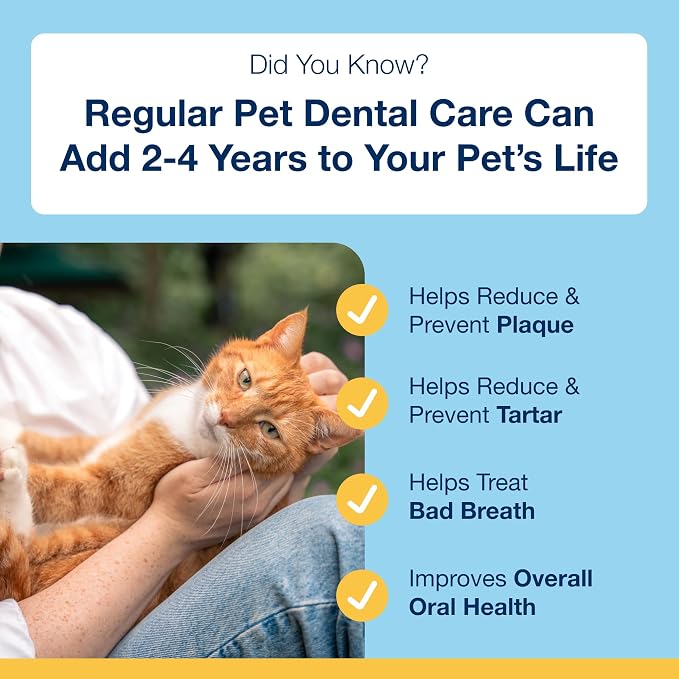 ProDen PlaqueOff Powder for Cats - Cat Plaque Remover - 40g | VOHC Approved Pet Dental Powder - Cat Dental Powder to Reduce Tartar and Support Fresh Breath - Feline Oral Care