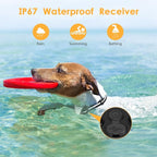Shock Collar for Dogs, IP67 Waterproof Dog Training Collar with Remote, 3 Training Modes with Beep, Vibration, and Safe Static, Rechargeable E Collar for Large Medium