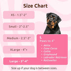 PawZ Rubber Dog Boots for Large Paws - All-Weather Waterproof Dog Shoes, Anti-Slip Traction for Rain, Snow, Mud & Hot Pavement - Pull-On Dog Booties, Pink - Large (3"- 4") - Pack of 24