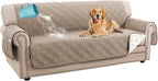 H.VERSAILTEX Sofa Covers Waterproof and Washable Modern Sofa Covers Stay in Place with Elastic Straps Thick and Soft Cat Couch Protector (Sofa, Taupe/Beige)