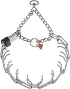 Herm Sprenger Prong Dog Collar with Quick Release ClicLock Buckle for Small Medium Large Dogs Stainless Steel Training No-Pull Collar for Dogs Made in Germany (23in x 3.2mm)