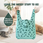 Cat Litter Disposal Bags and Dog Poop Bags with Handle,Cornstarch Based Extra Thick and Guaranteed Leak Proof Poop bags for Kitty and Doggy(180 Count 1.1 Gallon,Lavender Scent)