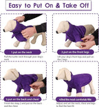Queenmore Dog Sweater for Large Size Pet,Pitbull Dog Sweater,XXL Doggy Sweater for Labrador Retriever,Cold Weather Warm Knitted Pet Sweatershirt for Boy Girl Dogs (Purple,2XL)