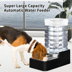 RIZZARI 10L Automatic Dog Water Dispenser with 304 Stainless Steel Bowl | Gravity-Fed Refill,Spill-Resistant,Detachable for Cleaning,Stable Anti-Tip Base,Food-Grade Materials,for Daily Hydration