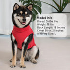 KYEESE 2Pack Dog Sweater Soft Lightweight Dogs Clothes Warm Pets Fleece Sweater Stretchy Pet Coat Turtleneck Dog Outfit for Small Dogs Boy Girl Comfy Sleeveless Doggie Sweatshirt Red,L