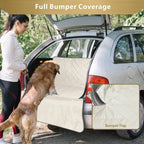 F-color SUV Cargo Liner for Dogs - Heavy Duty Cargo Cover for Mid-Size SUVs | Water Resistant, Bumper Flap, Non-Slip Mat, Car Trunk Dog Car Seat Cover Prevents Scratches Pet Hair Mud Dirt for Sedans Vans