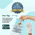 Uproot Clean Pet Grooming Gloves: Deodorizing & Grooming, 1-Month Supply | Extra-Thick Cat & Dog Wipe for Clean Paws, Eyes, Ears, Butt & Body, Lick-Safe. Mess-Free - Removing Tough Dirt, Odor, Oils
