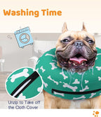 Supet Inflatable Dog Cone Alternative, Soft Neck Donut Collar for Small, Medium, Large Dogs After Surgery & Recovery