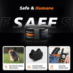 Ultra Compact Dog Shock Collar, Lightest Dog Training Collar with Remote for Small Dogs 5-30lbs & Medium Dogs/Puppies, Waterproof, Rechargeable, 1300ft Range(Orange&Small)