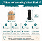IDOMIK Dog Boots for Injured Paw, Soft Dog Booties to Prevent Licking | Breathable Dog Paw Protector, Dog Shoe with Non-Slip Sole & Adhesive Strap, Fits Small to Large Dogs,Black,XL