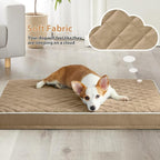 WNPETHOME Orthopedic Dog Bed Medium Size Dog, Waterproof Medium Dogs Bed with Removable Washable Cover, Multi-Needle Quilting Dogs Crate Bed