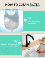 5 Pack Replacement Filters for YL40F PRO Cat Water Fountain, 6-Layer Filtration, Compatible with YL40F PRO 4L Wireless Pet Water Fountain (5 Set Filters)