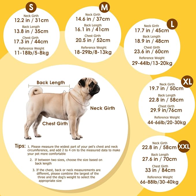 Dog Raincoat: Dog Rain Jacket with Reflective Harness & Removable Hood | Waterproof Dogs Rain Coat Poncho for Large Medium Small Dogs Puppies (Yellow - L)