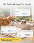Furbo 360° Cat Camera [Paid Plan Required to Activate] | Stay connected with AI Cat & Home Safety Alerts, Auto-Tracking, Video History & 2-Way Audio. Paid Plan Required (3mo min)