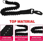 Long Dog Leash 40 FT: Heavy Duty Rope Leashes for Dogs Training with Swivel Lockable Hook Reflective Threads Bungee and Padded Handle - Dog Lead for Large Small Medium Dogs Outside Walking Hiking Pink