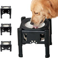 Elevated Dog Bowls, 80Oz Stainless Steel Water Feeder | 3 Adjustable Heights (6.1", 7.7", 9.3"), Anti-Spill Design for Small to Medium Sized Dogs