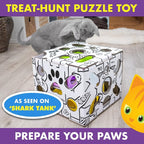Cat Amazing Sliders – Puzzle Toy for Indoor Cats – Treat Box Interactive Maze – Enrichment Feeder – Best Cat Toy Ever!