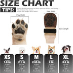 EXPAWLORER Non-Slip Dog Socks for Hardwood Floors to Prevent Licking, Dog Shoes for Hot Pavement Quick Walking, Dog Booties Boots & Paw Protectors with Grippers for Small Medium Large Senior Dogs S