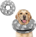 Supet Inflatable Dog Cone Collar Alternative After Surgery, Dog Neck Donut Collar Recovery E Collar, Soft Pet Cone for Small Medium Large Dogs