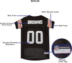 Pets First NFL Cleveland Browns Dog Jersey, Size Large, Football Shirt Costume for Pet, Dog Sports T-Shirt, NFL Team Clothing for Cats, Licensed Pet Apparel Available in 7 Sizes and 32 Teams