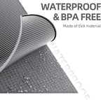 ESTHELLO Cat Litter Mat Honeycomb Double Layer Design 30’’ x 24’’ Gray