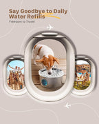 Dog Water Fountain for Large Dogs: 7L/236oz/1.8G Dog Fountain Stainless Steel - Big Cat Drinking Fountain Indoor - Super Quiet Water Fountain for Dogs Inside - for Large Dog Cats & Multi-Pet Home