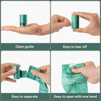 Small Dog Poop Bags, Compostable Plant-Based Waste Bags with Tie Handles, 24 Rolls (360 Count), Leak-Proof, Sized for Chihuahua, Pomeranian, Toy Poodle and Puppies