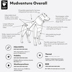 Hurtta Mudventure ECO Dog Overall, Cinnamon, 20M