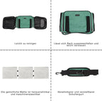 BAGLHER Expandable Cat Carrier with Travel Litter Box, Pet Travel 5 Sides Open Doors 3 Sides, Leak-Proof and Collapsible, for Car, Airplane Trip, Green
